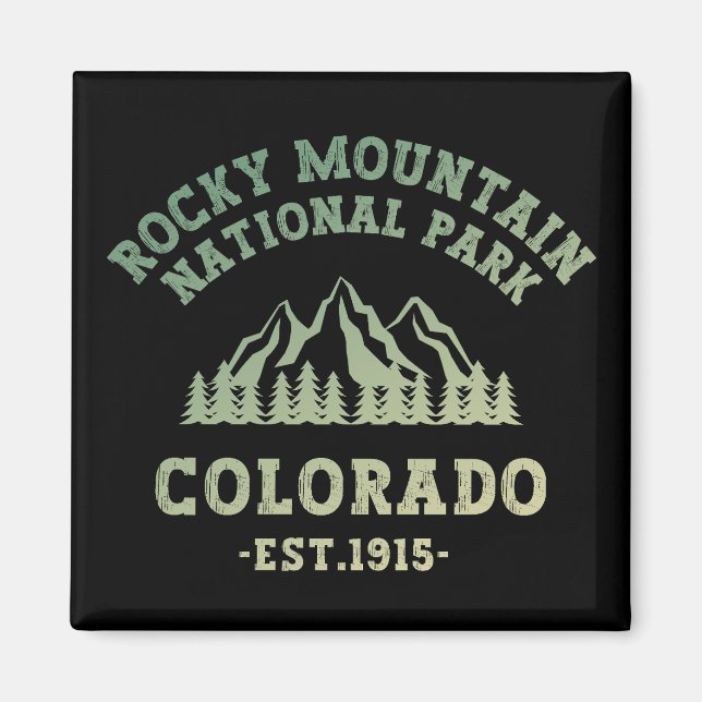 Rocky Mountain National Park Colorado USA Gradient Magnet (Framsidan)
