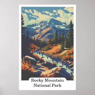 Rocky Mountain National Park Colorado USA Resa Poster