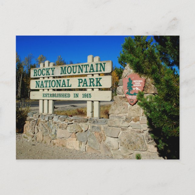 Rocky Mountain National Park, Colorado Vykort (Framsida)