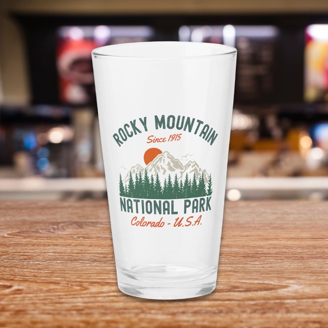 Rocky Mountain National Park Forest Landscape Glaskopp (Skapare uppladdad)