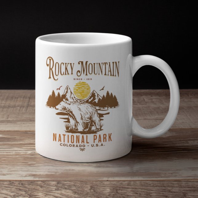 Rocky Mountain National Park Funny Kaffemugg (Skapare uppladdad)