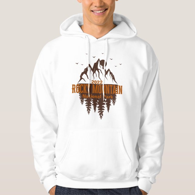 Rocky Mountain National Park Hoodie Personlig (Framsida)