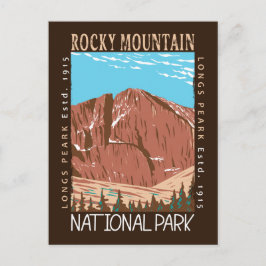 Rocky Mountain National Park Longs har högsta prio Vykort