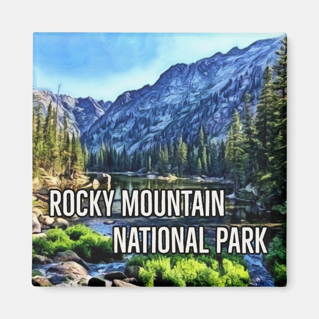 Rocky Mountain National Park Magnet (Framsidan)
