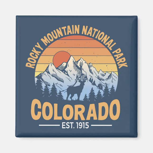 Rocky Mountain National Park Magnet Colorado (Framsidan)