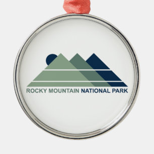Rocky Mountain National Park Mountain Sun Julgransprydnad Metall