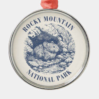 Rocky Mountain National Park Pika-ornament Julgransprydnad Metall