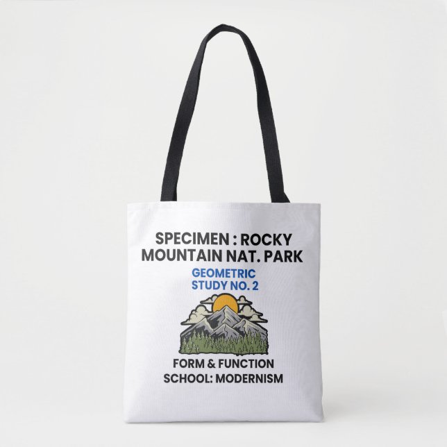 Rocky Mountain National Park Retro-exemplar Tygkasse (Framsida)