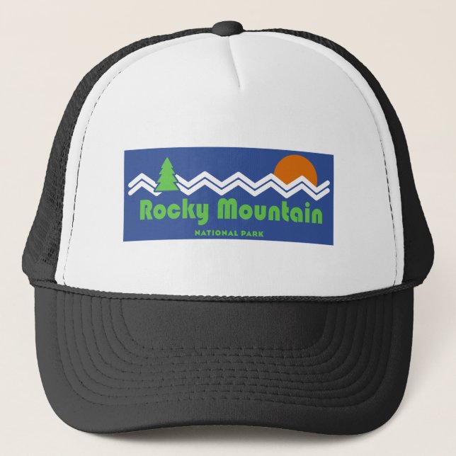 Rocky Mountain National Park Retro Keps (Framsida)