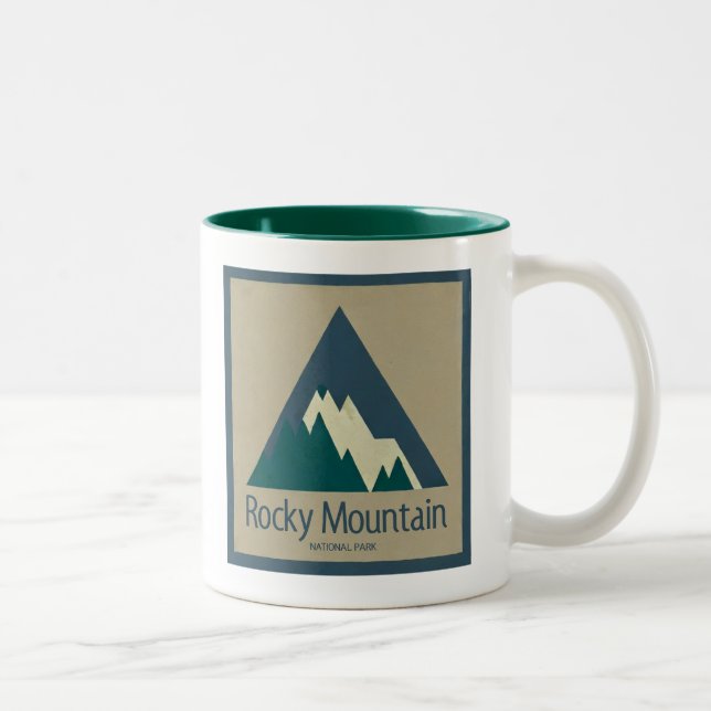 Rocky Mountain National Park Rustik Två-Tonad Mugg (Höger)