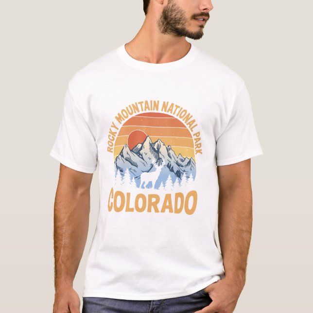 Rocky Mountain National Park Shirt Men T Shirt (Framsida)
