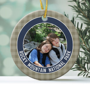 Rocky Mountain National Park Souvenir Julgransprydnad Keramik