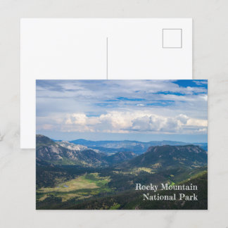 Rocky Mountain National Park Summer Vista Photo Vykort