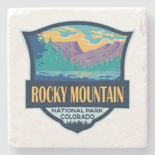 Rocky Mountain National Park Teton Range Travel Stenunderlägg