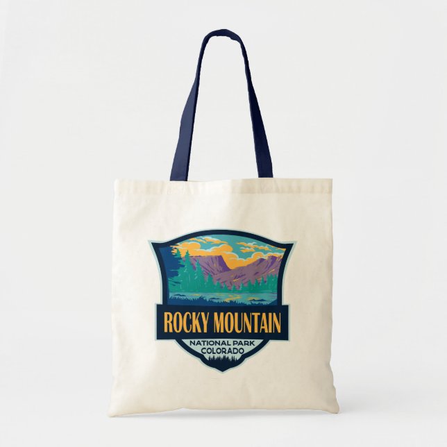 Rocky Mountain National Park Teton Range Travel Tygkasse (Framsidan)