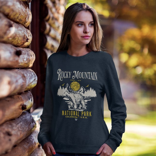 Rocky Mountain National Park Vintage landscape T Shirt (Skapare uppladdad)