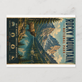 Rocky Mountain National Park - Vintage landskapsvy Helg Vykort