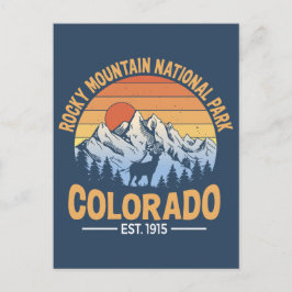 Rocky Mountain National Park vykort Colorado