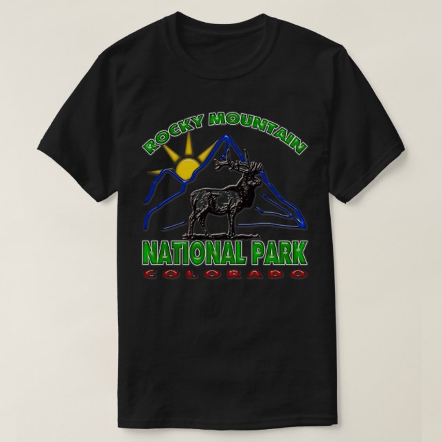 Rocky Mountain Nationalpark 1 T Shirt (Design framsida)