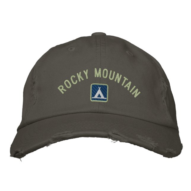 Rocky Mountain nationalpark Broderad Keps (Framsida)