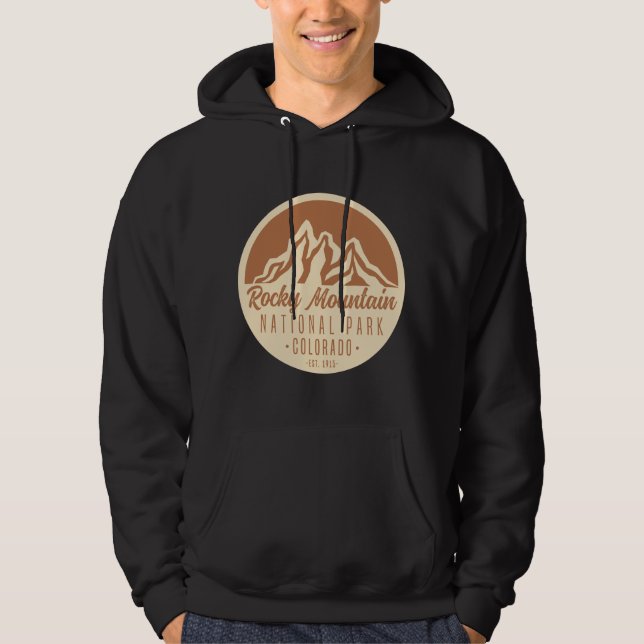 Rocky Mountain nationalpark Colorado Hoodie (Framsida)