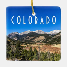 Rocky Mountain nationalpark Colorado Julgransprydnad Keramik