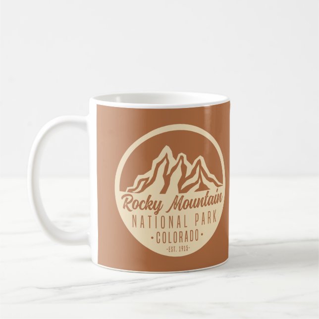 Rocky Mountain nationalpark Colorado Kaffemugg (Vänster)