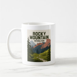 Rocky Mountain nationalpark Colorado Kaffemugg