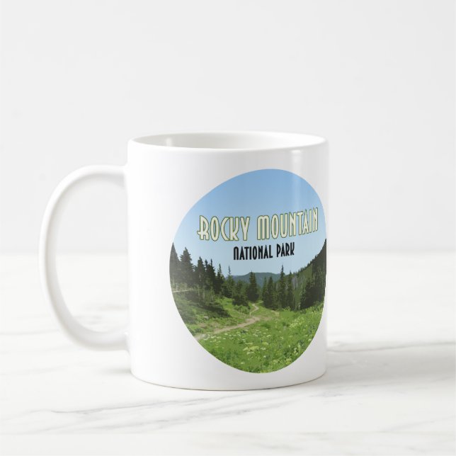 Rocky Mountain nationalpark Colorado Kaffemugg (Vänster)