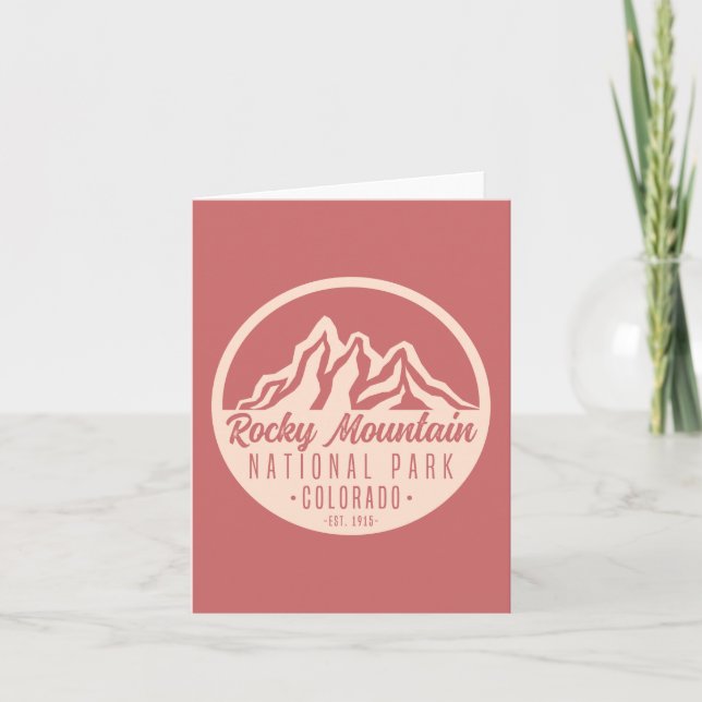Rocky Mountain nationalpark Colorado Kort (Framsida)