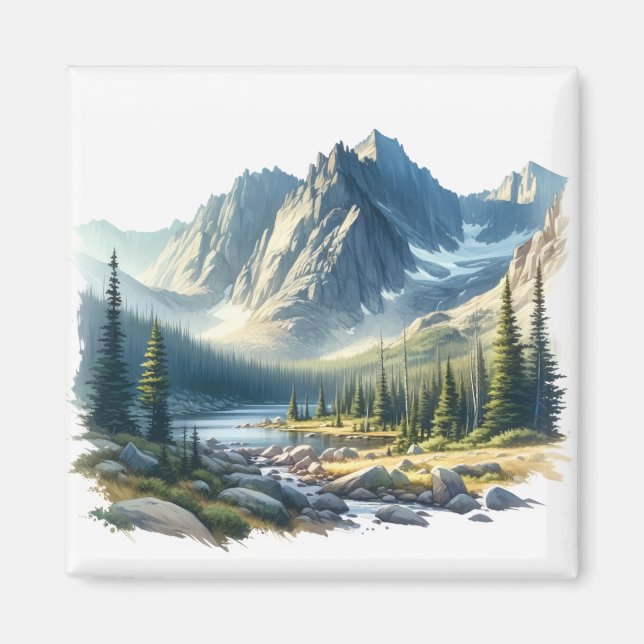 Rocky Mountain nationalpark Colorado Magnet (Framsidan)