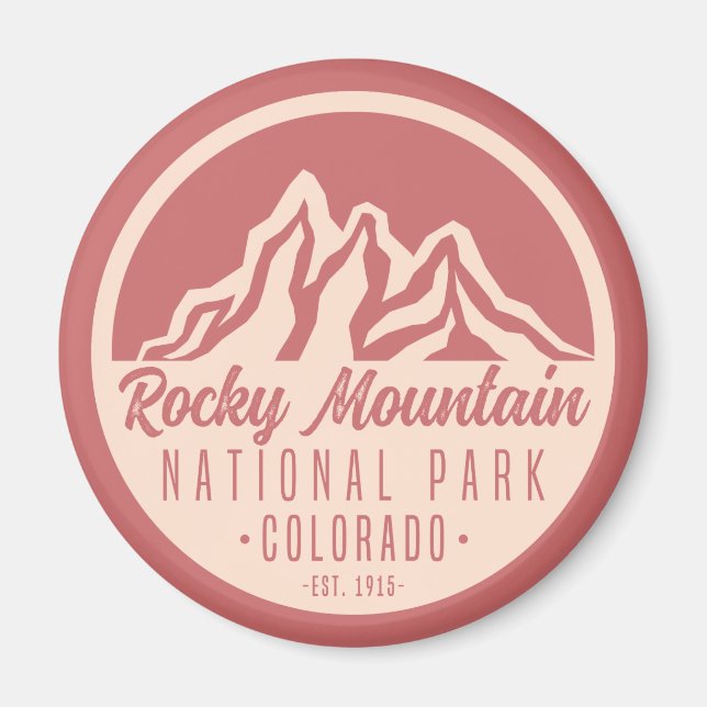 Rocky Mountain nationalpark Colorado Magnet (Framsidan)