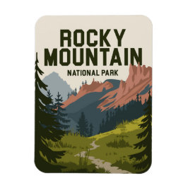 Rocky Mountain nationalpark Colorado Magnet