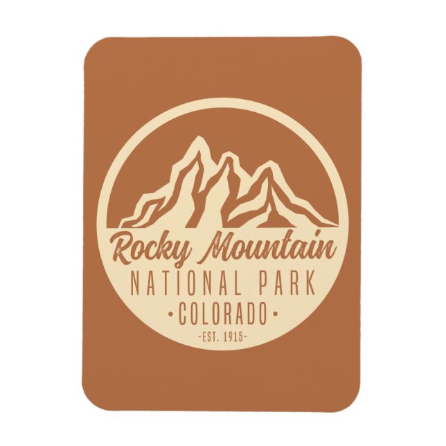 Rocky Mountain nationalpark Colorado Magnet (Vertikal)