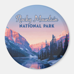 Rocky Mountain nationalpark Colorado Mountains Magnet