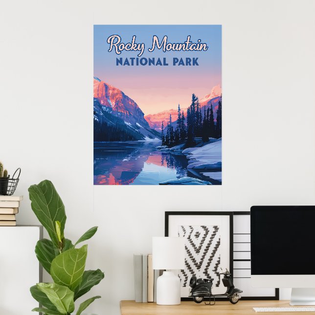 Rocky Mountain nationalpark Colorado Mountains Poster (Hemmakontoret)