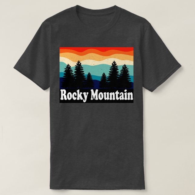 Rocky Mountain nationalpark Colorado T Shirt (Design framsida)