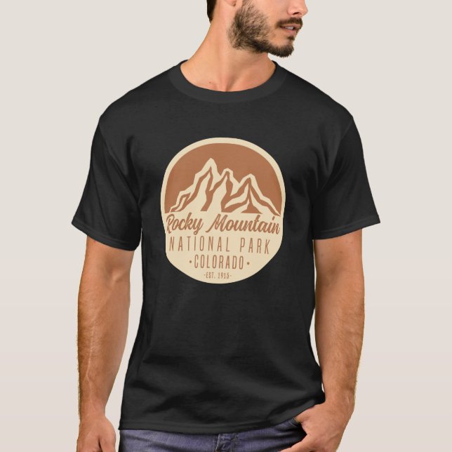 Rocky Mountain nationalpark Colorado T Shirt (Framsida)