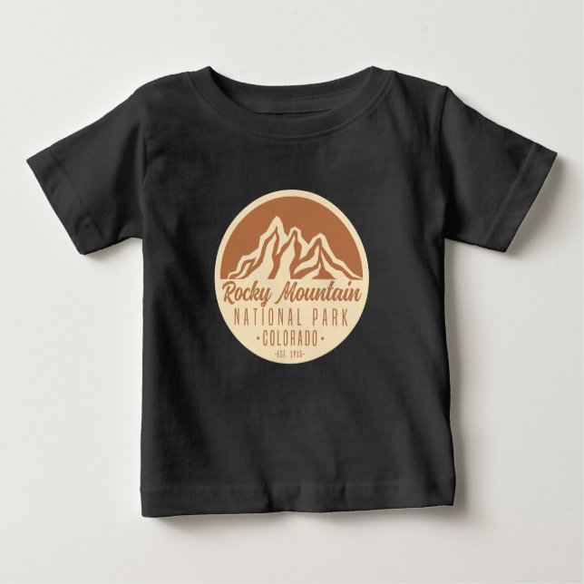 Rocky Mountain nationalpark Colorado T Shirt (Framsida)