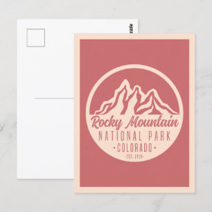 Rocky Mountain nationalpark Colorado Vykort