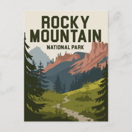 Rocky Mountain nationalpark Colorado Vykort