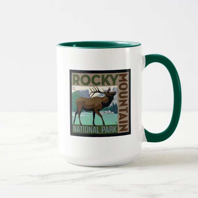 Rocky Mountain nationalpark | Elk Mugg (Höger)