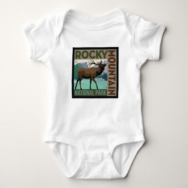 Rocky Mountain nationalpark | Elk T Shirt (Framsida)
