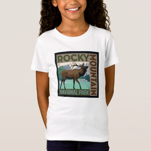 Rocky Mountain nationalpark | Elk T Shirt (Framsida)