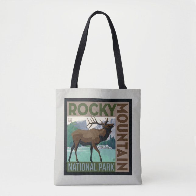 Rocky Mountain nationalpark | Elk Tygkasse (Framsida)