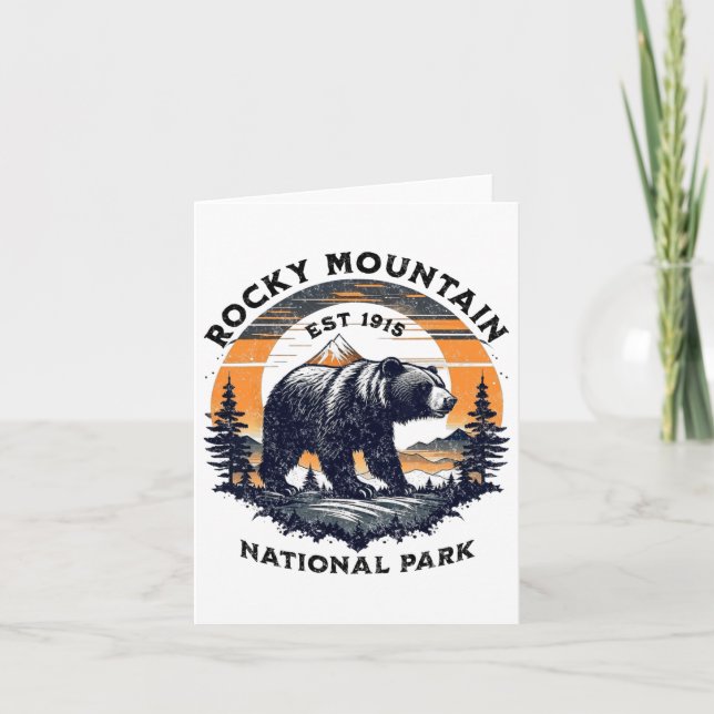 Rocky Mountain nationalpark Kort (Framsida)