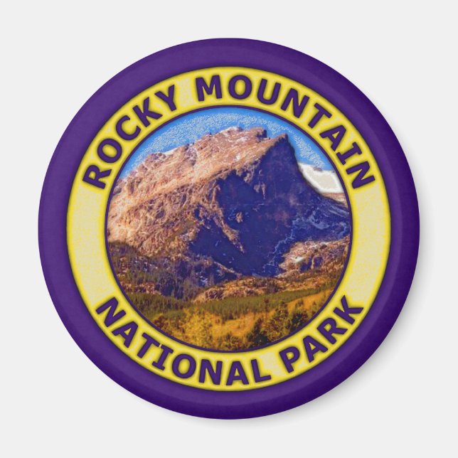 Rocky Mountain nationalpark Magnet (Framsidan)
