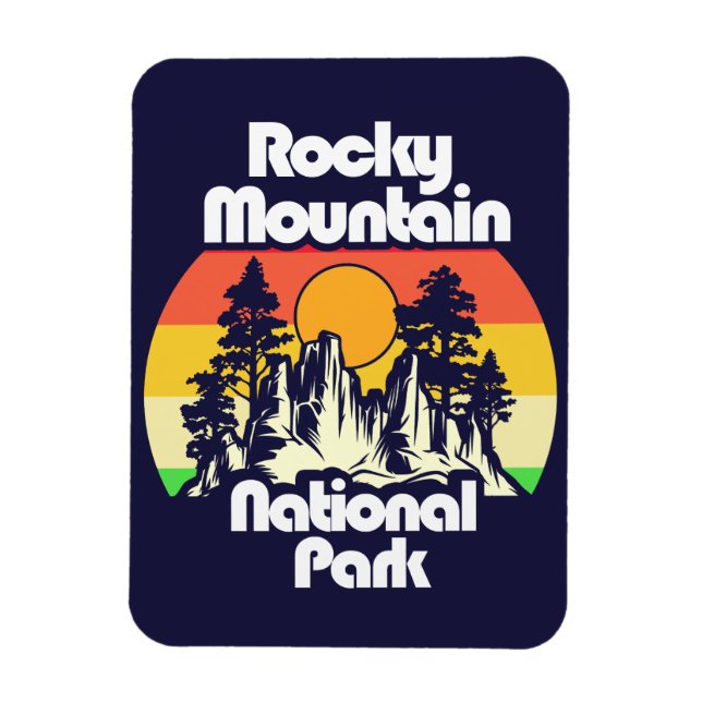 Rocky Mountain nationalpark Magnet (Vertikal)