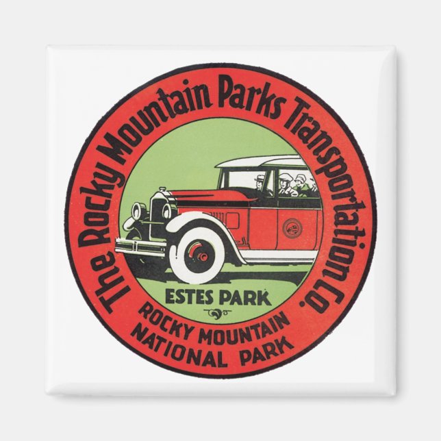 Rocky Mountain nationalpark Magnet (Framsidan)
