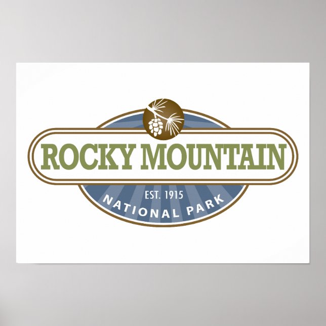 Rocky Mountain nationalpark Poster (Framsidan)